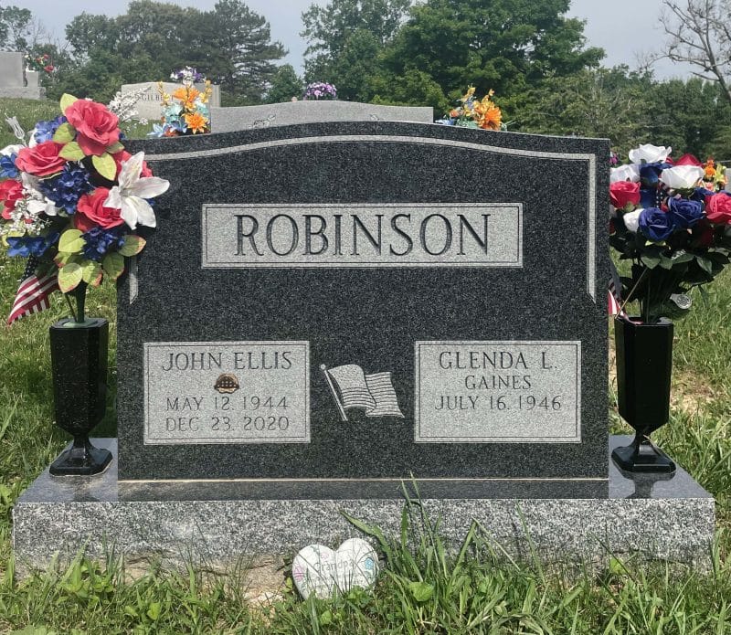 Robinson Dark Gray Headstone